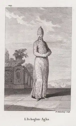 L'Itchoglan-Agha - Icoglan servant Ottoman Empire Turkey Türkei Trachten costumes costume Tracht / Icoglan was