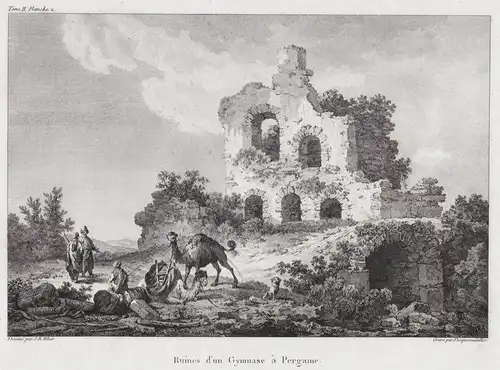 Ruines d'un Gymnase a Pergame -  Pergamon Bergama Izmir Turkey Türkei