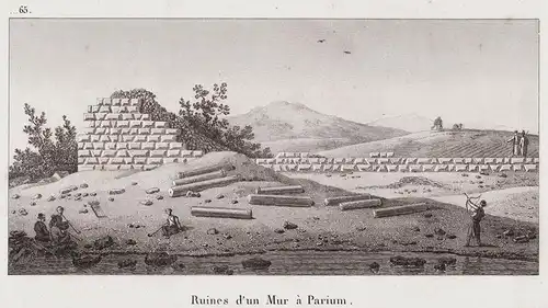 Ruines d'un Mur a Parium - Parium Parion Mysia Hellespont Asia Minor Turkey Türkei / Ancient wall in Parium, i