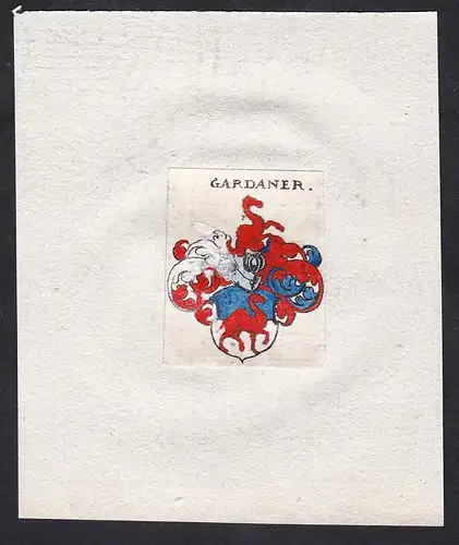 Gardaner - Gardaner Wappen Adel coat of arms heraldry Heraldik