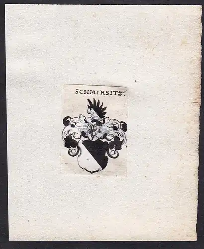Schmirsitz - Schmirsitz Smirický von Smirice Wappen Adel coat of arms heraldry Heraldik