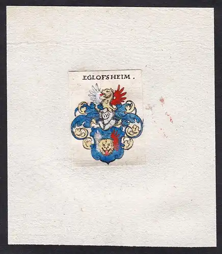 Eglofsheim - Eglofsheim Wappen Adel coat of arms heraldry Heraldik