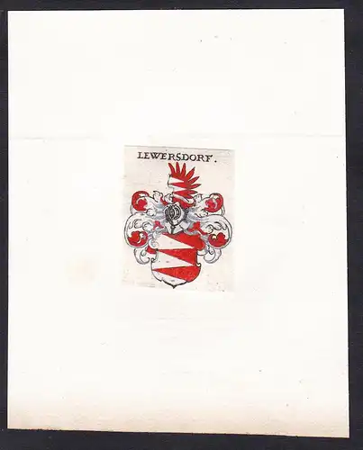 Lewersdorf - Lewersdorf Leubendorf Wappen Adel coat of arms heraldry Heraldik