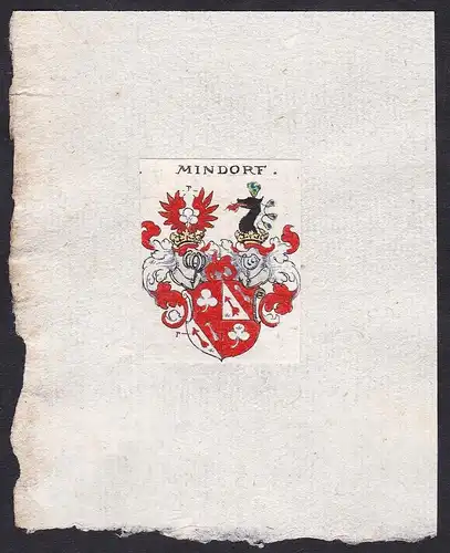 Mindorf - Mindorf Wappen Adel coat of arms heraldry Heraldik