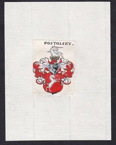 Postolsky - Postolsky Wappen Adel coat of arms heraldry Heraldik