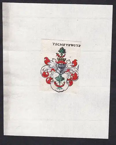 Tschetzwitz - Tschetzwitz Tschertwitz Wappen Adel coat of arms heraldry Heraldik