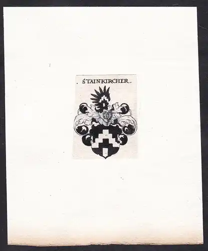 Stainkircher - Stainkircher Steinkircher Wappen Adel coat of arms heraldry Heraldik