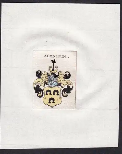 Almsheim - Almsheim Wappen Adel coat of arms heraldry Heraldik