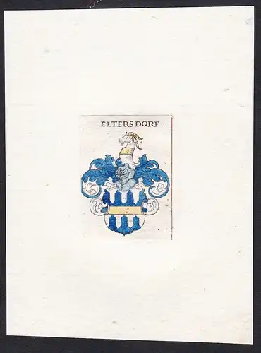 Eltersdorf - Eltersdorf Wappen Adel coat of arms heraldry Heraldik