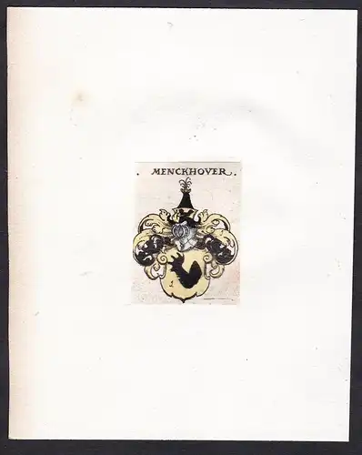 Menckhover - Menckhover Menkover Wappen Adel coat of arms heraldry Heraldik