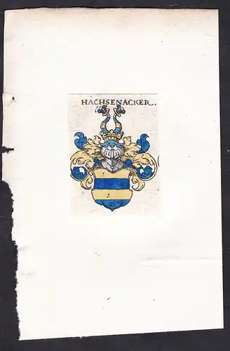 Hächsenacker - Hächsenacker Hexenacker Wappen Adel coat of arms heraldry Heraldik