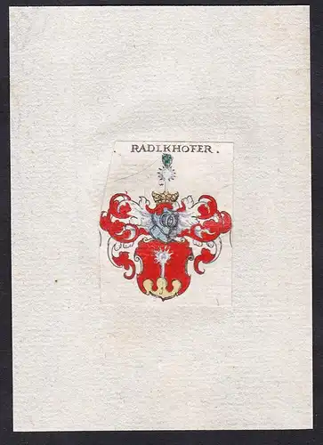 Radlkhofer - Radlkhofer Wappen Adel coat of arms heraldry Heraldik