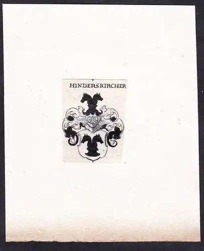 Hinderskircher - Hinderskircher Wappen Adel coat of arms heraldry Heraldik