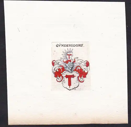 Gündersdorf - Gündersdorf Wappen Adel coat of arms heraldry Heraldik