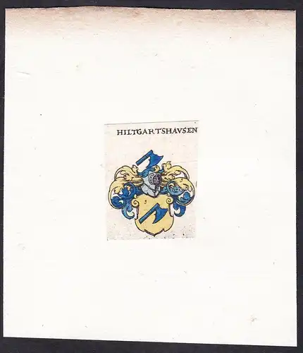 Hiltgartshausen - Hiltgartshausen Wappen Adel coat of arms heraldry Heraldik