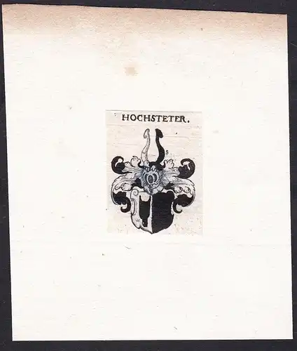 Hochsteter - Hochsteter Hochstetter Wappen Adel coat of arms heraldry Heraldik