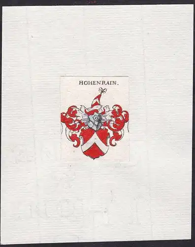 Hohenrain - Hohenrain Wappen Adel coat of arms heraldry Heraldik