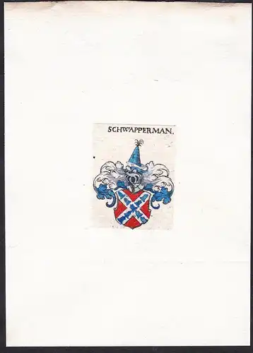 Schwapperman - Schwappermann Schwepperman Wappen Adel coat of arms heraldry Heraldik