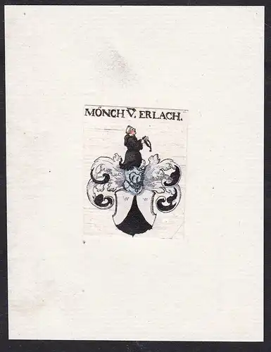 Mönch v. Erlach - Mönch v. Erlach Wappen Adel coat of arms heraldry Heraldik