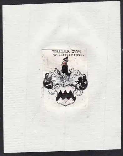 Waller zum Wildthurn - Waller zum Wildthurn Wappen Adel coat of arms heraldry Heraldik