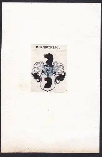 Bernbecken - Bernbeck Wappen Adel coat of arms heraldry Heraldik