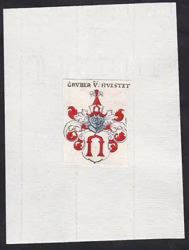 Gruber v: Hulstet - Gruber von Hulstet Hillstett Wappen Adel coat of arms heraldry Heraldik