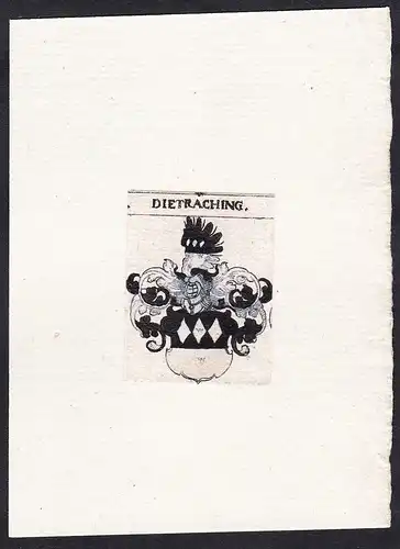 Dietraching - Dietraching Wappen Adel coat of arms heraldry Heraldik