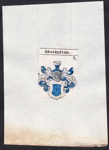 Graselfing - Graselfing Wappen Adel coat of arms heraldry Heraldik