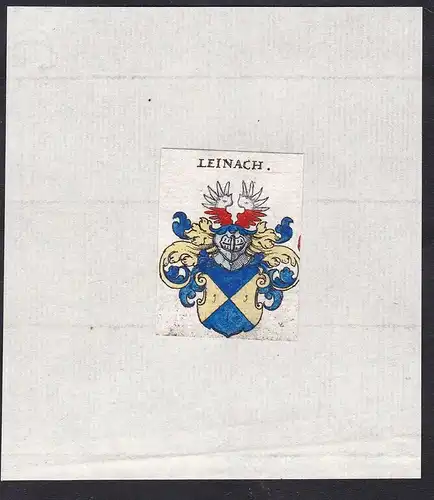Leinach - Leinach Wappen Adel coat of arms heraldry Heraldik