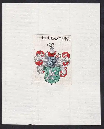 Lobenstein - Lobenstein Wappen Adel coat of arms heraldry Heraldik