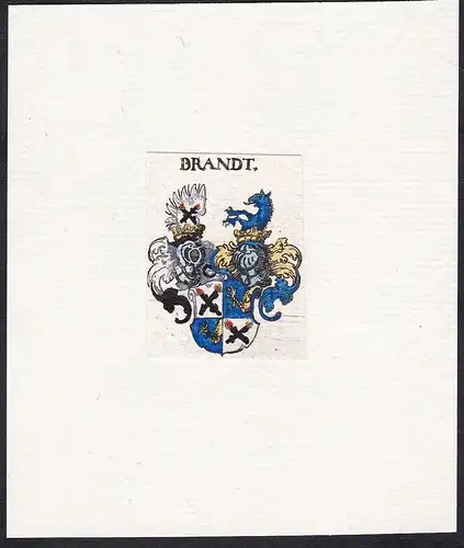 Brandt - Brandt Brand Brant Wappen Adel coat of arms heraldry Heraldik