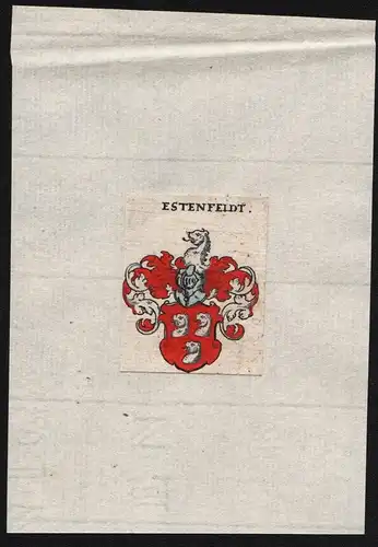 Estenfeldt - Estenfeldt Estenfeld Wappen Adel coat of arms heraldry Heraldik