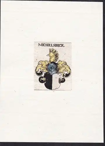 Michelsbeck - Michelsbeck Wappen Adel coat of arms heraldry Heraldik