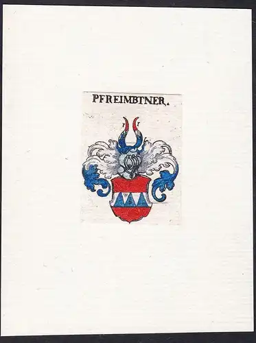 Pfreimbtner - Pfreimbt Pfreimdtner Wappen Adel coat of arms heraldry Heraldik