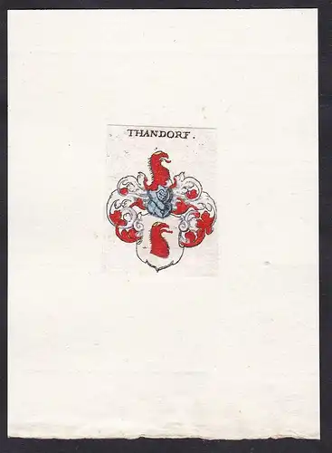 Thandorf - Thandorf Wappen Adel coat of arms heraldry Heraldik