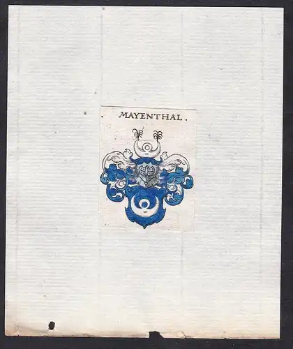 Mayenthal - Mayenthal Maienthal Maital Wappen Adel coat of arms heraldry Heraldik