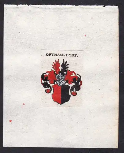 Ortmansdorf - Ortmansdorf Wappen Adel coat of arms heraldry Heraldik