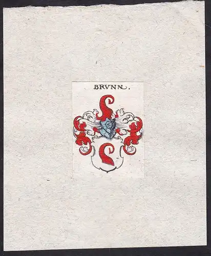 Brunn - Brunn Wappen Adel coat of arms heraldry Heraldik