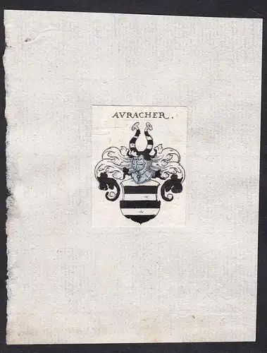 Auracher - Aurach Auracher Wappen Adel coat of arms heraldry Heraldik