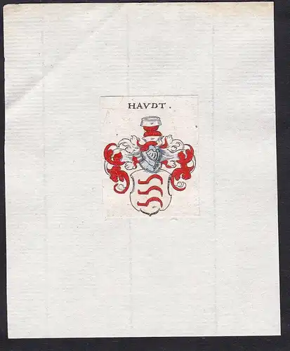 Haudt - Haudt Wappen Adel coat of arms heraldry Heraldik
