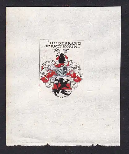 Hildebrand v: Ruckhofen - Hildebrand v: Ruckhofen Wappen Adel coat of arms heraldry Heraldik