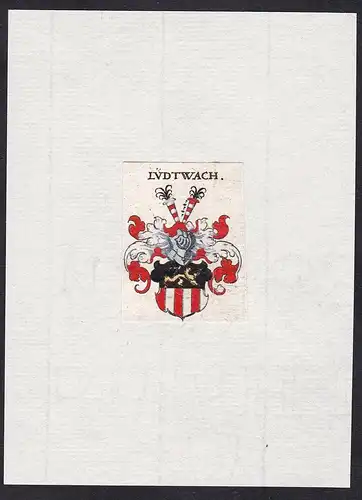 Lüdtwach - Lüdtwach Lüdwach Lütwach Wappen Adel coat of arms heraldry Heraldik