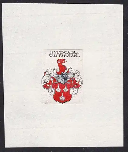 Hyltmair Wepferman - Hyltmair Wepferman Wappen Adel coat of arms heraldry Heraldik