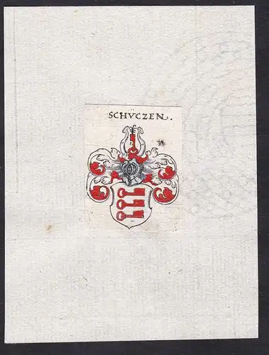 Schüczen - Schütz Schüczen Wappen Adel coat of arms heraldry Heraldik