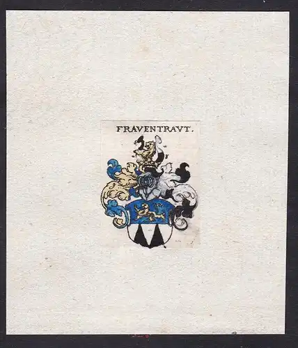 Frauentraut - Frauentraut Wappen Adel coat of arms heraldry Heraldik
