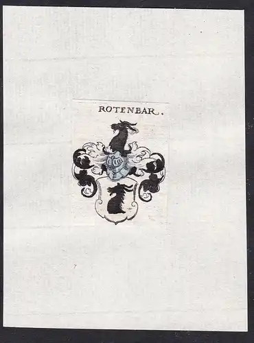 Rotenbar - Rotenbar Wappen Adel coat of arms heraldry Heraldik