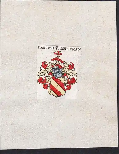 Freund v: der Than - Freund von der Than Wappen Adel coat of arms heraldry Heraldik