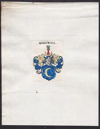 Bossweil - Bossweil Wappen Adel coat of arms heraldry Heraldik