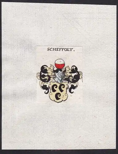 Scheffolt - Scheffolt Schefolt Wappen Adel coat of arms heraldry Heraldik