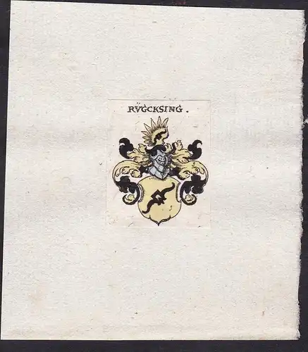 Rügcksing - Rügcksing Rücksing Wappen Adel coat of arms heraldry Heraldik